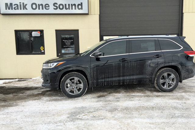 Toyota 2019 Highlander with professional window tint in North Bay